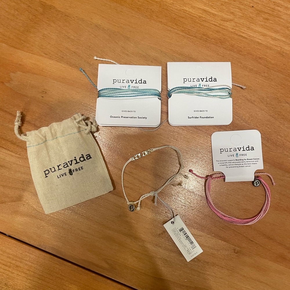 NWT SET OF 4 PURAVIDA BRACELETS